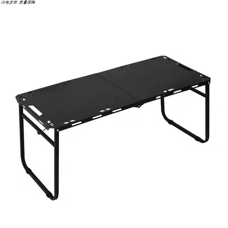 Camping lamp telescopic stand, camping charging lighting lamp, key lamp, outdoor mountain camping supplies, thickened ironwork height-adjustable tactical table, outdoor portable folding table, military enthusiast camping barbecue picnic table, cross-border special supply htt detail image 5