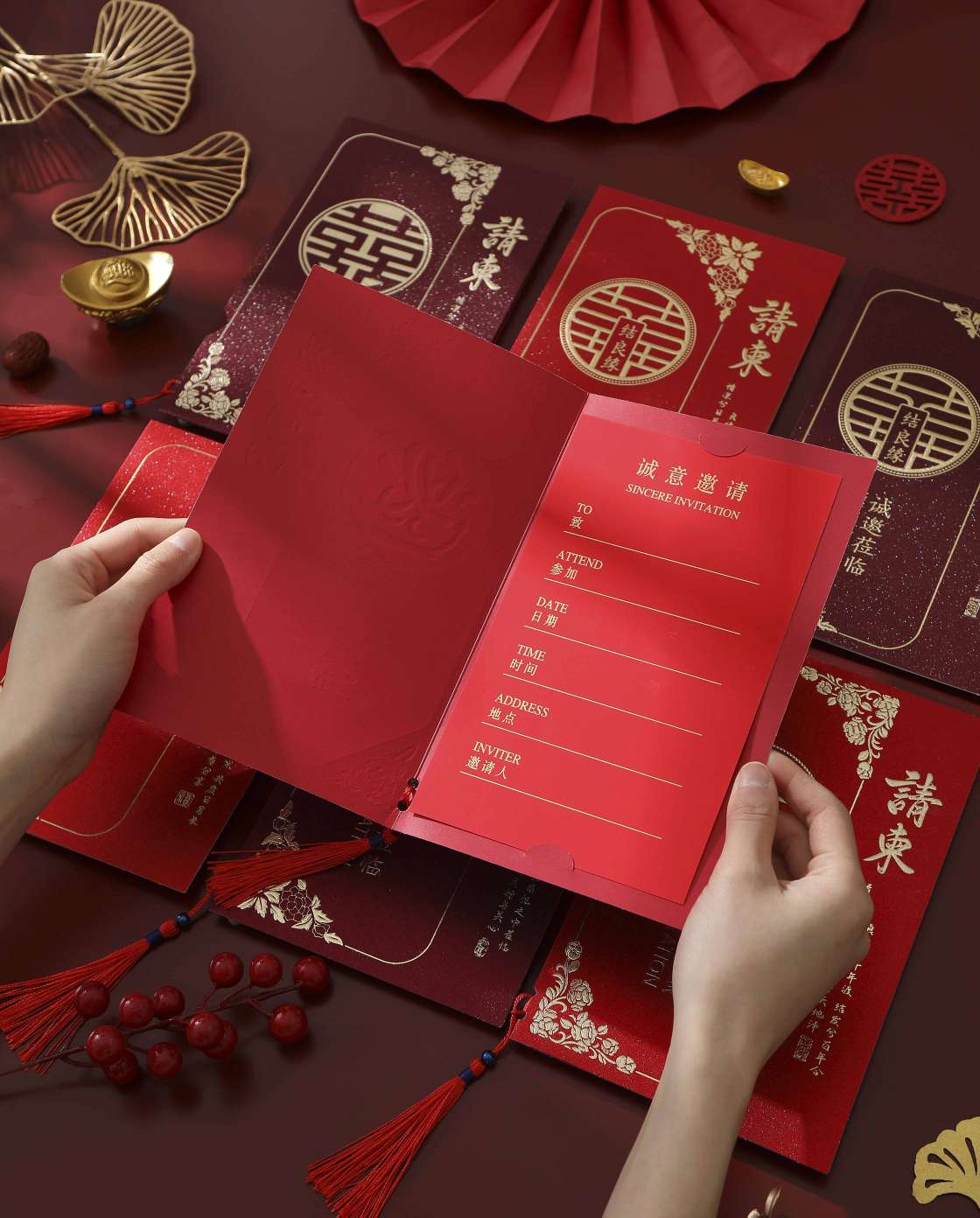 Factory direct sales of wedding invitations, wedding characters, invitations, stickers, universal invitations, flocked invitations, invitation letters, wholesale links detail image 6