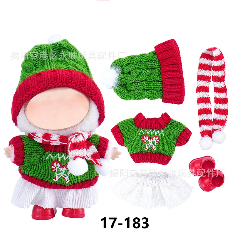 In stock, compatible with 17cm plush Christmas workboy outfits of Bubuwa, cross-border delivery for Christmas detail image 5
