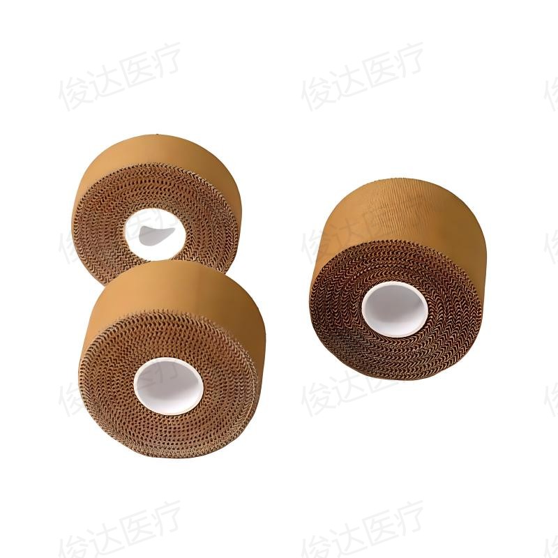 Skin color zinc oxide patch, finger and wrist fixation, calf ankle guard, artificial cotton sports tape, wrist guard, outdoor bandage, 2.5cm*13.7m details Picture