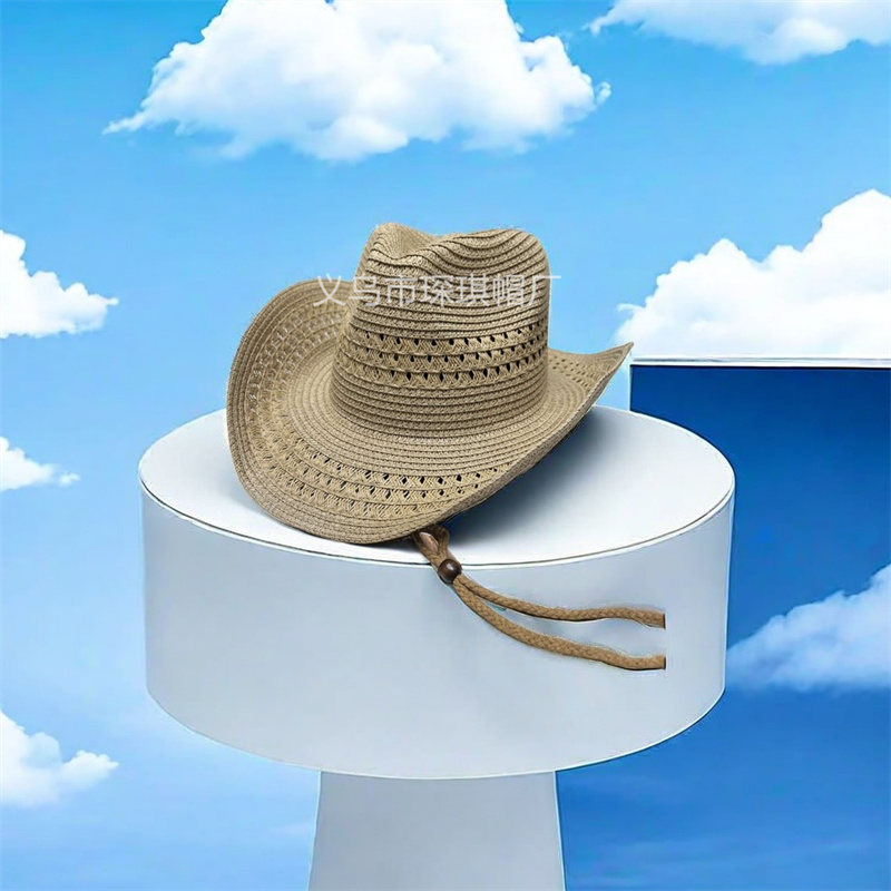Summer new straw-woven hats, denim series, straw hats, Panama hats, sun protection and shade hats, beach vacation and beach hats, suitable for both men and women, suitable for outdoor travel and hiking Application Scenario