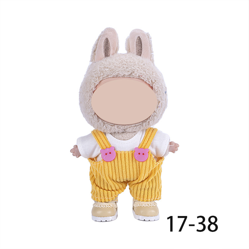 This clothing is only suitable for 17cm fabric vinyl dolls, plush toys and other wearable and dressingable clothing Application Scenario