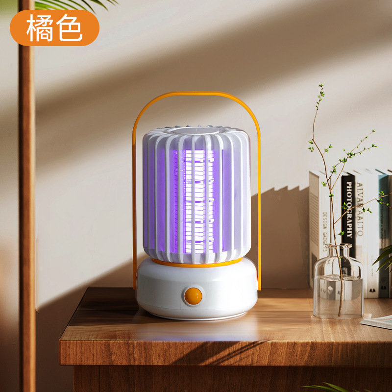 Camping lamp telescopic stand Camping rechargeable lighting lamp Key lamp Outdoor mountain camping supplies (mosquito-killing lamp, plug-in type) detail image 3