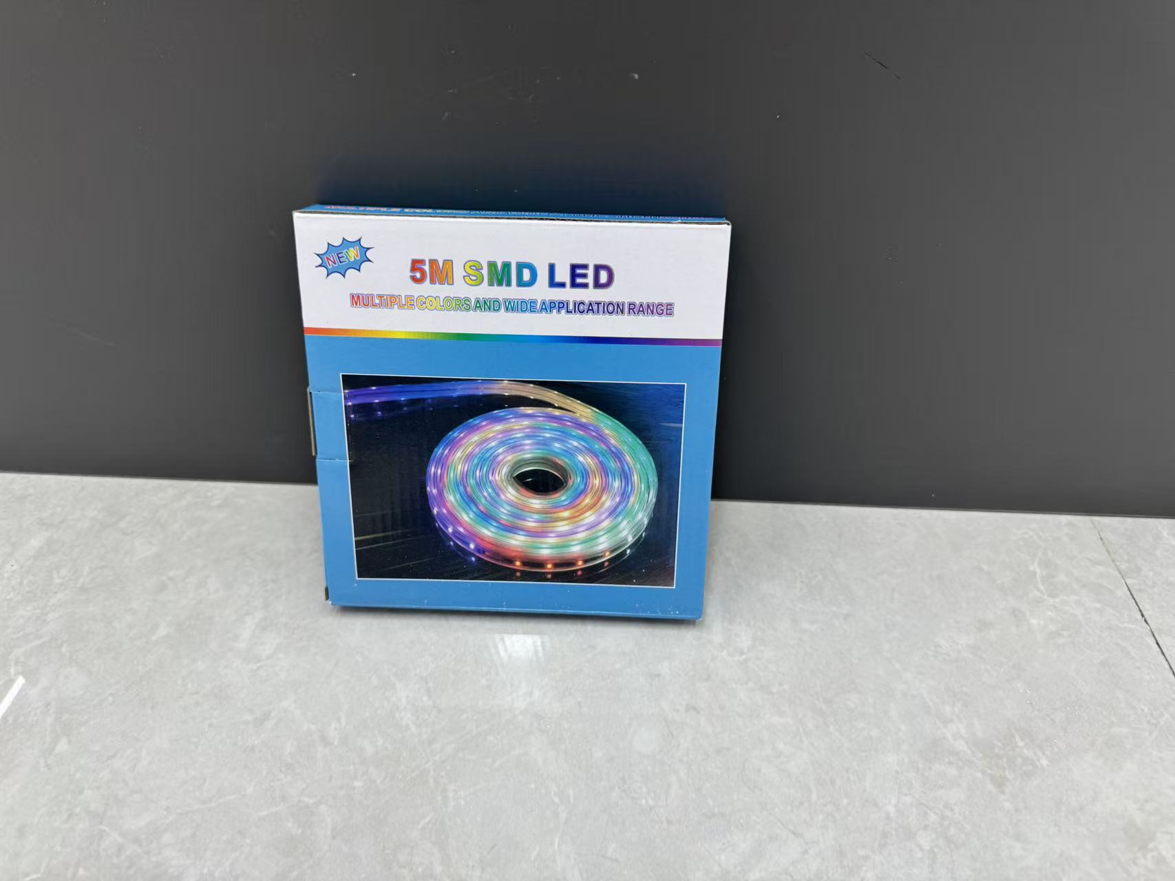 LED灯带5M SMD12V软灯条户外发光带灯包装盒