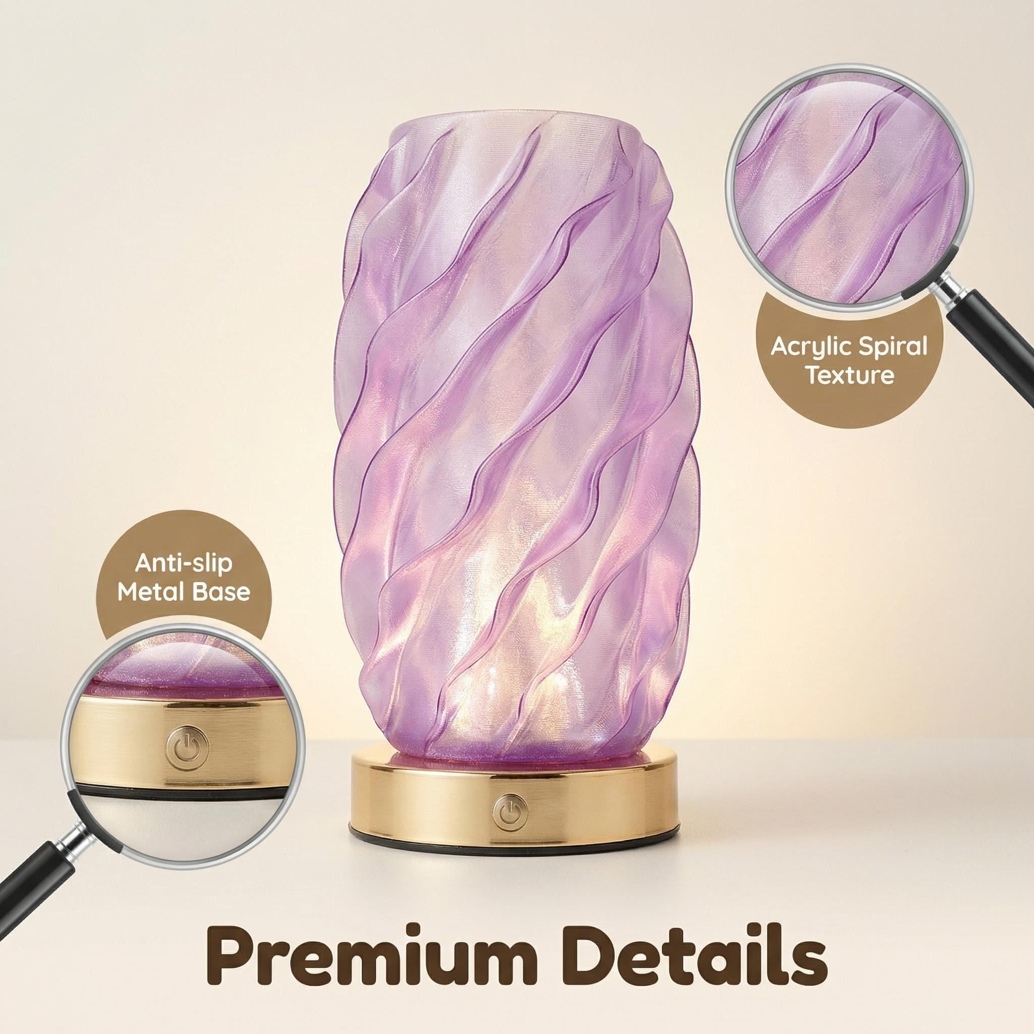 2026 Jilian's new purple spiral 3D lamp, pumpkin lantern, electric candle, Ramadan, Halloween prop, Eid al-Fitr Application Scenario