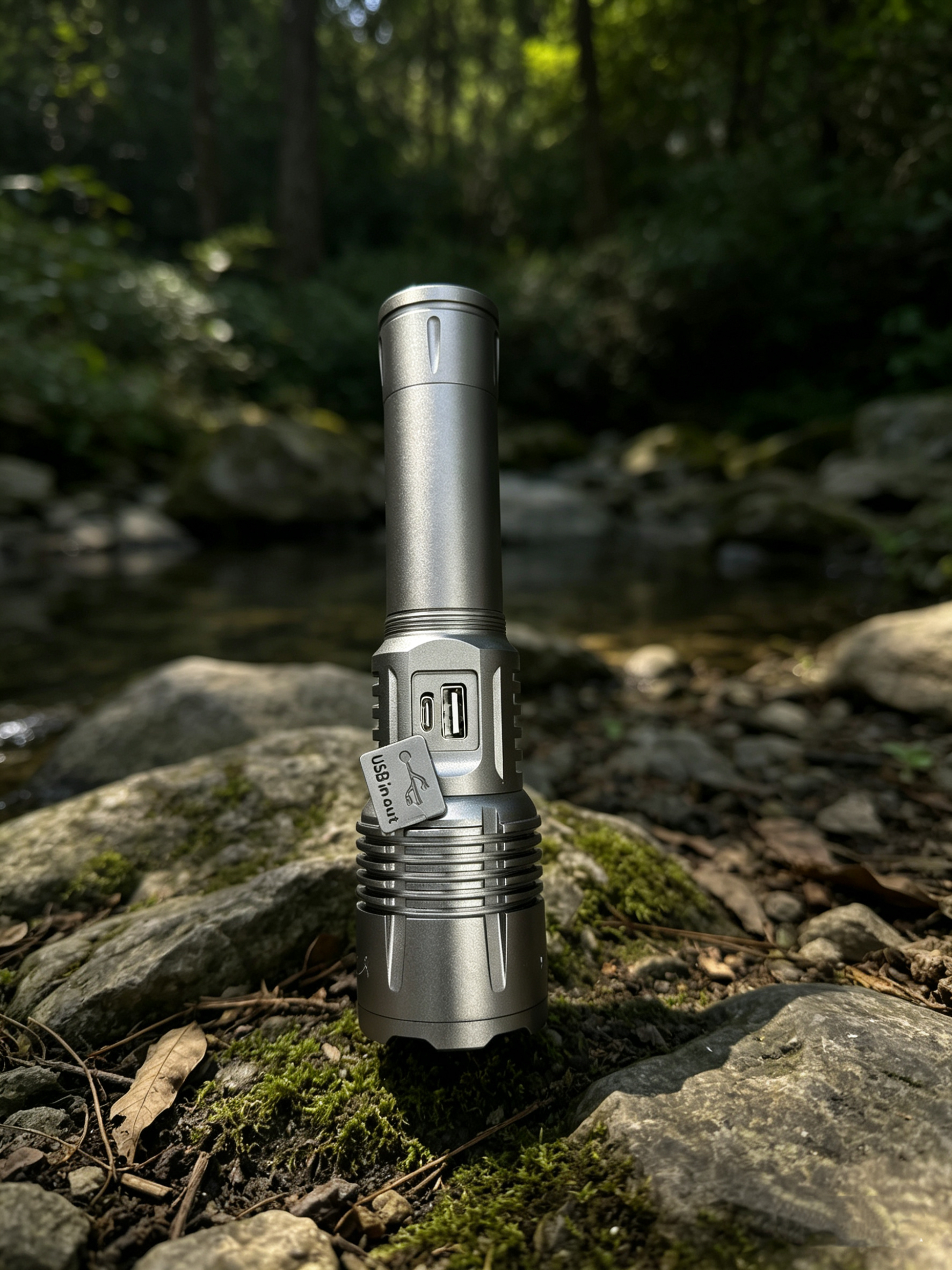 Xingao Light High-intensity long-range Flashlight Outdoor Camping long-lasting rechargeable waterproof portable flashlight Model XA-B608 Item Picture