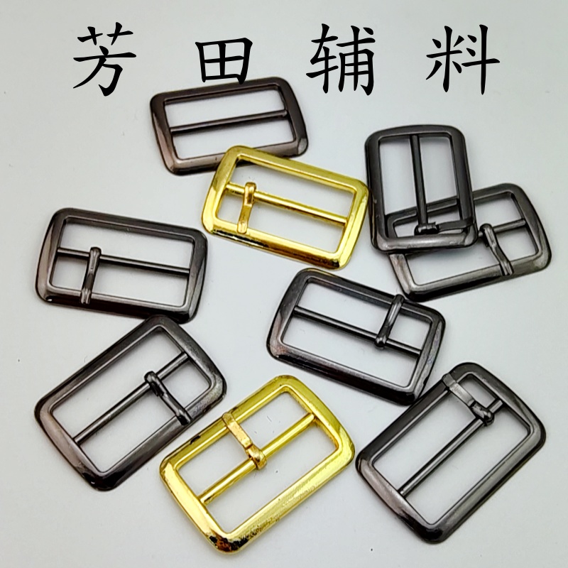 铁线扣/皮带/皮带扣/锌合金皮带扣/木扣装饰白底实物图