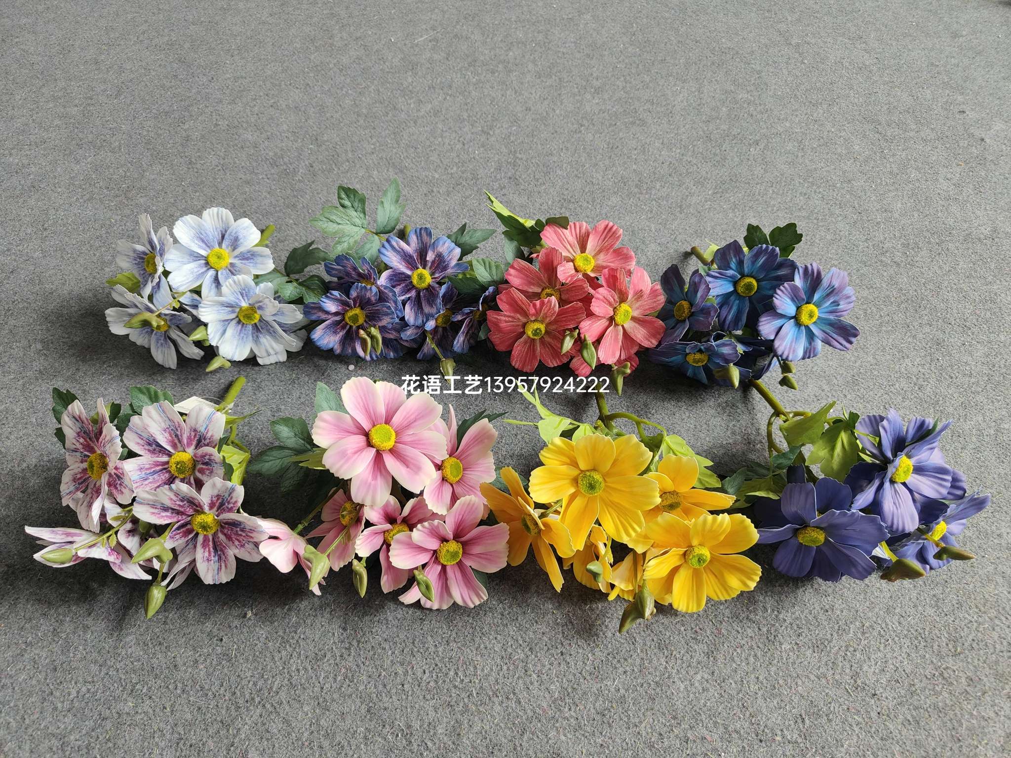 New 3D Gesang artificial flower wedding decoration, living room ornaments, flower arrangements, cosmos photography props, artificial flowers, wedding home decoration, flower arrangements, artificial flowers, artificial flowers, artificial flowers