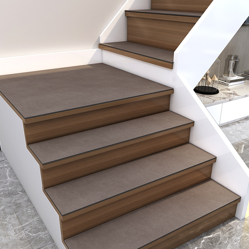 Stair treads, household double-layer anti-slip MATS, soundproof rotating step carpets, fully covered step floor MATS detail image 9