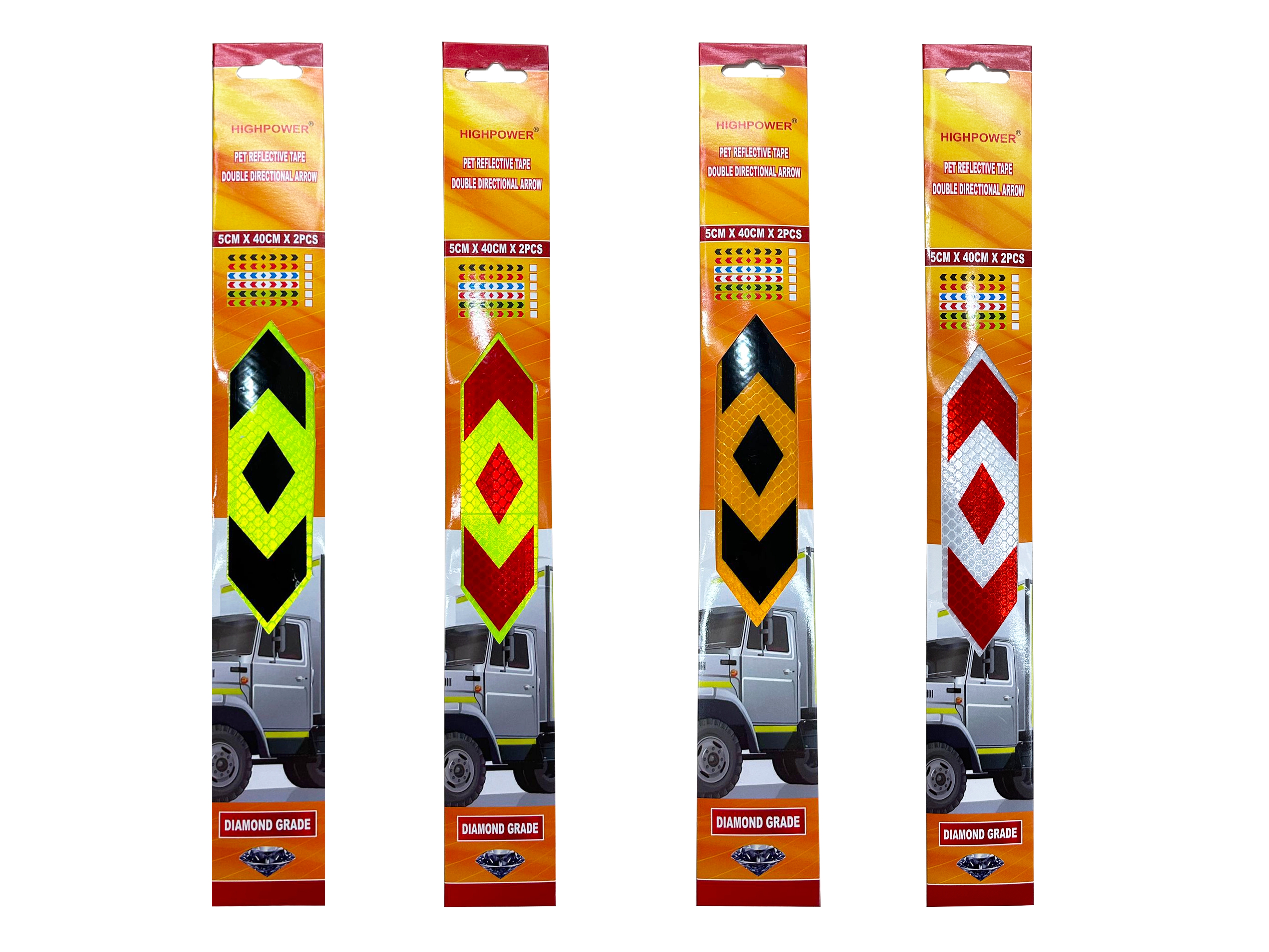 Double arrow reflective stickers, reflective films, reflective stickers, reflective strips, high-brightness safety stickers, reflective stickers, reflective strips details Picture