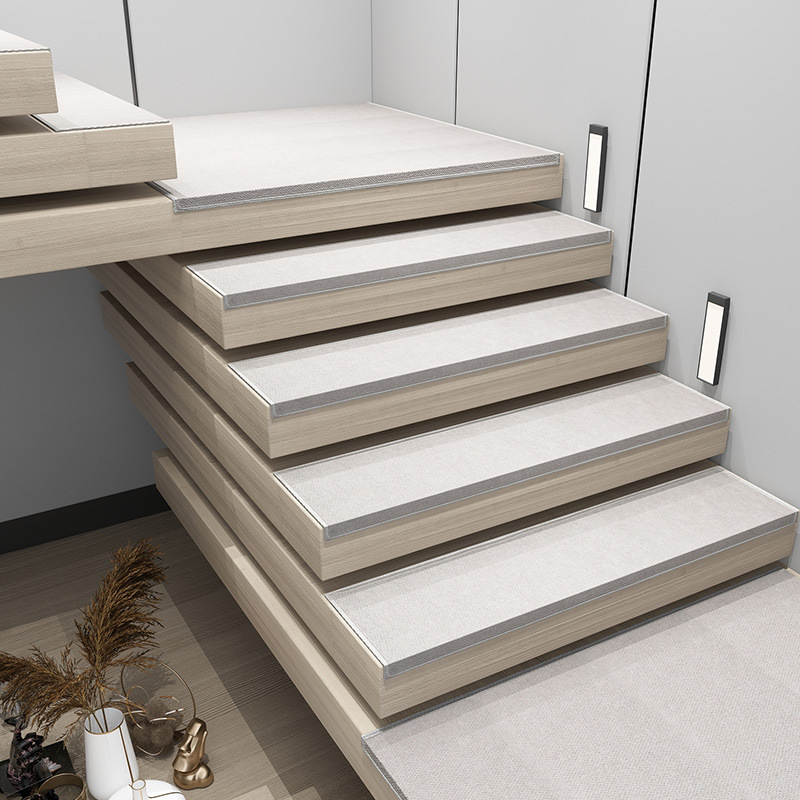 Stair treads, household double-layer anti-slip MATS, soundproof rotating step carpets, fully covered step floor MATS detail image 10