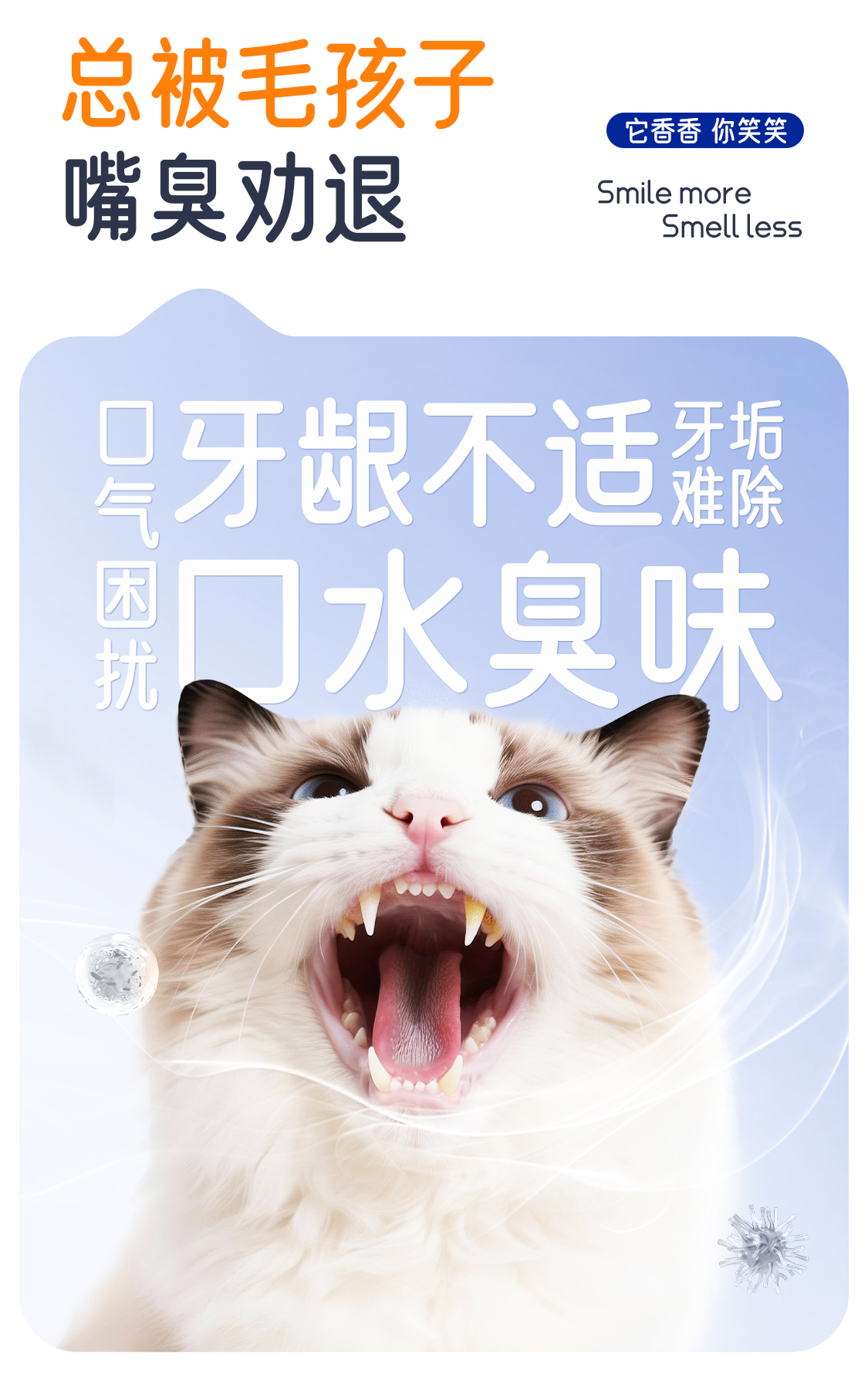宠物益生菌护齿喷雾瓶装喷雾宠物口腔清洁漱口水清新去异味牙垢详情2