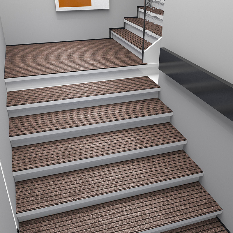 Stair treads, household double-layer anti-slip MATS, soundproof rotating step carpets, fully covered step floor MATS detail image 3