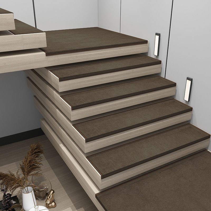 Stair treads, household double-layer anti-slip MATS, soundproof rotating step carpets, fully covered step floor MATS detail image 6