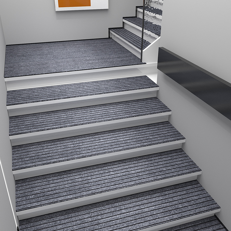 Stair treads, household double-layer anti-slip MATS, soundproof rotating step carpets, fully covered step floor MATS detail image 8