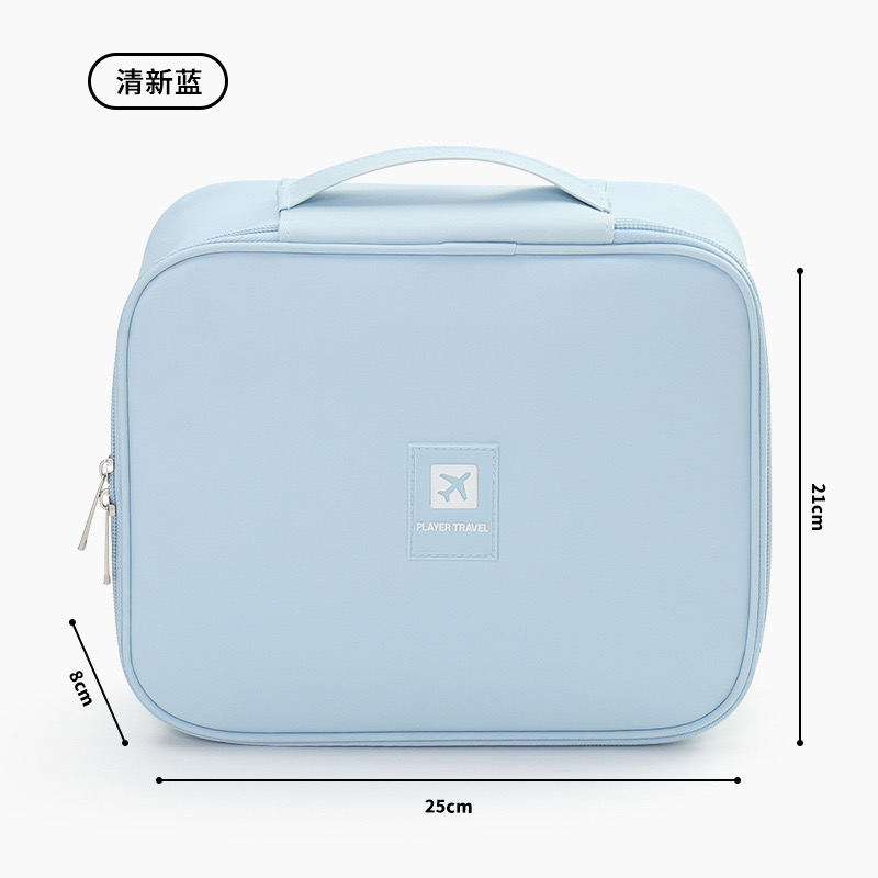 The new portable makeup bag from Adiwa is a high-end women's multi-compartment large-capacity cosmetics storage bag and a toiletries bag for business trips and travels