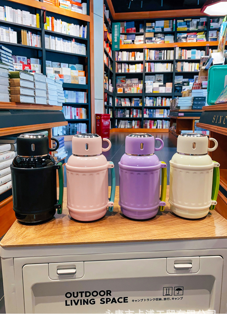 1000ml high appearance level solid color large capacity student insulated cup, crossbody for girls, portable shoulder strap insulated water bottle for going out pic 12