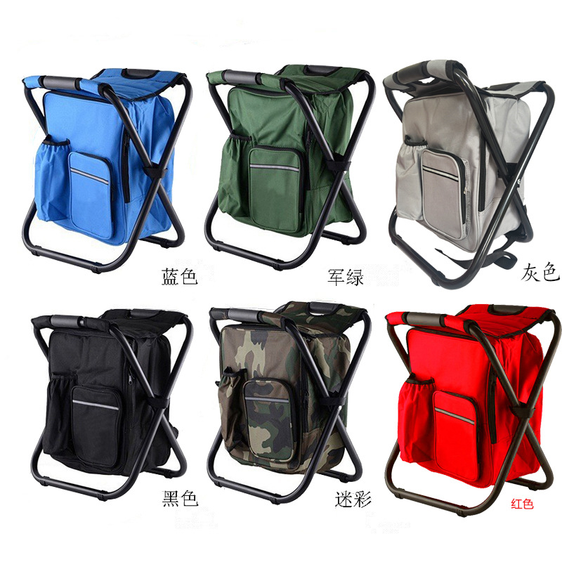 Camping lamp, telescopic stand, camping lamp, rechargeable lighting lamp, key lamp, outdoor mountain camping supplies, fishing ice pack stool, multi-functional folding stool, portable with an insulated bag and can be carried, fishing stool, beach chair, lightweight for outdoor use
