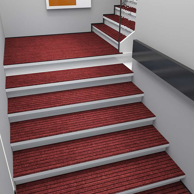 Stair treads, household double-layer anti-slip MATS, soundproof rotating step carpets, fully covered step floor MATS