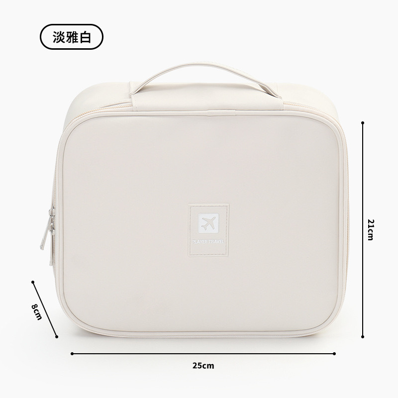 The new portable makeup bag from Adiwa is a high-end women's multi-compartment large-capacity cosmetics storage bag and a toiletries bag for business trips and travels details Picture