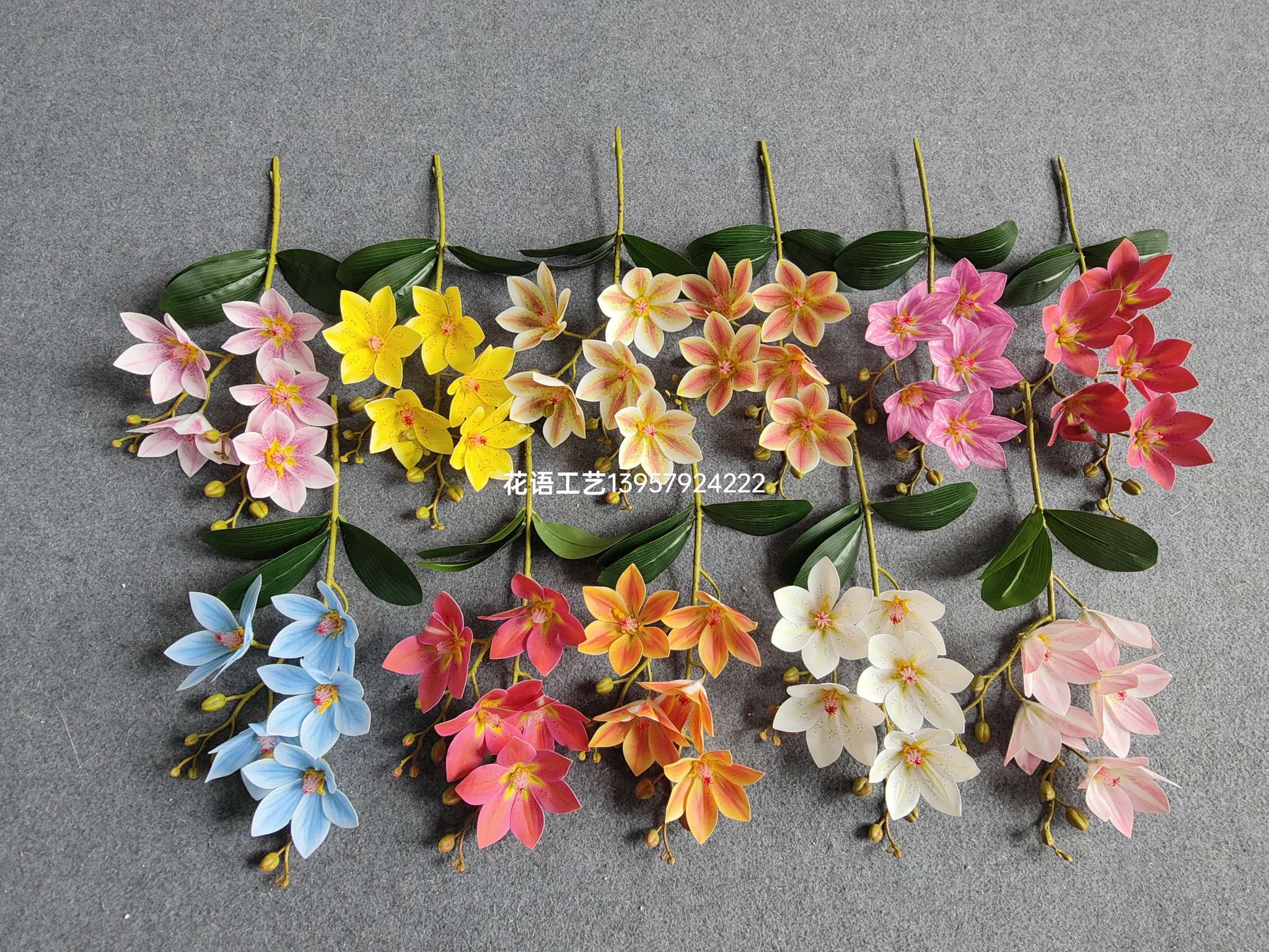 3D printed small magnolia flower-shaped, plump and easy to shape, home and wedding decoration in stock wholesale, artificial flowers, fake flowers, artificial decorative flowers