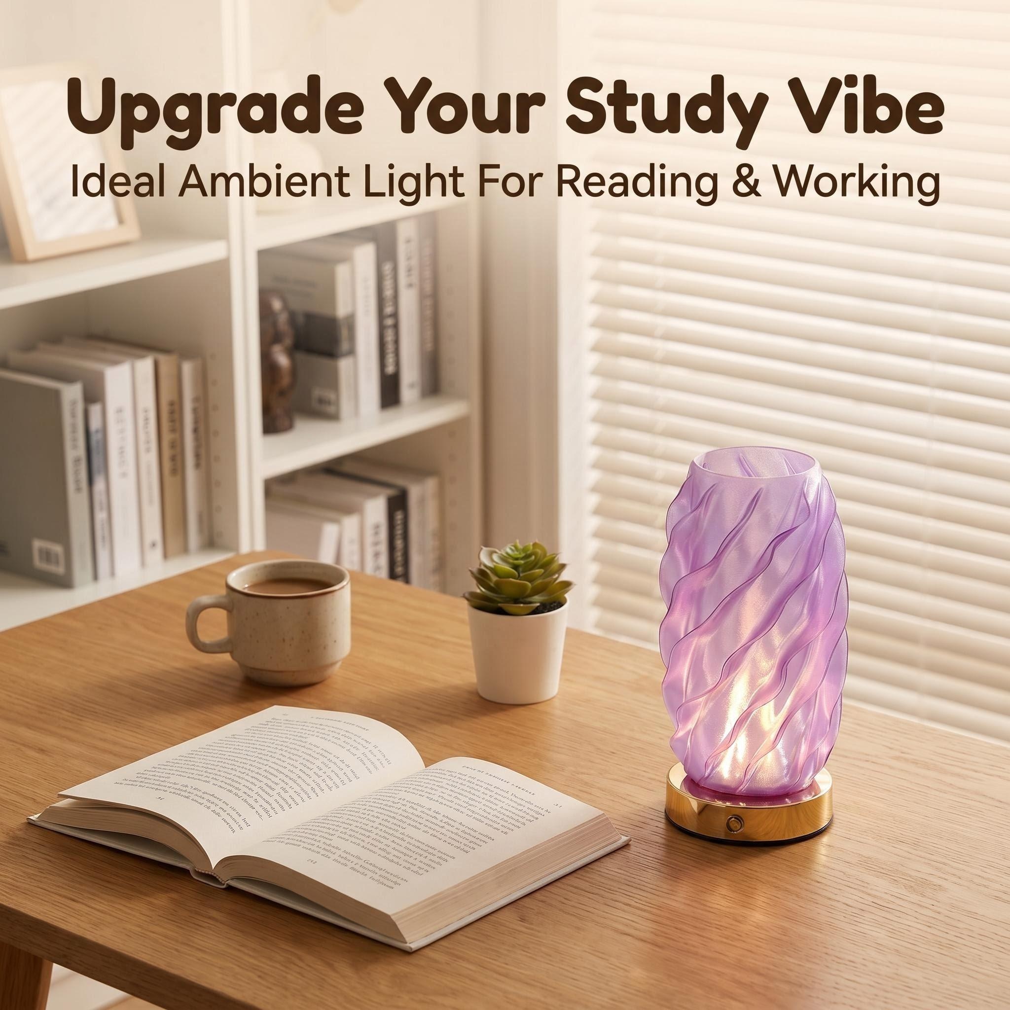 2026 Jilian's new purple spiral 3D lamp, pumpkin lantern, electric candle, Ramadan, Halloween prop, Eid al-Fitr details Picture