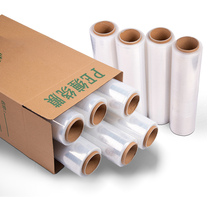 50CM wide packing stretch film, self-adhesive pe stretch film, transparent industrial stretch hand stretch film, 3kg transparent film Specification image
