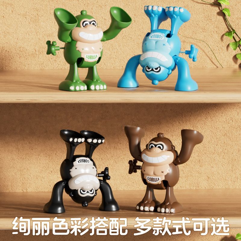 Fun wind-up toy gorilla toy, stress-relieving gorilla funny toy birthday present details Picture
