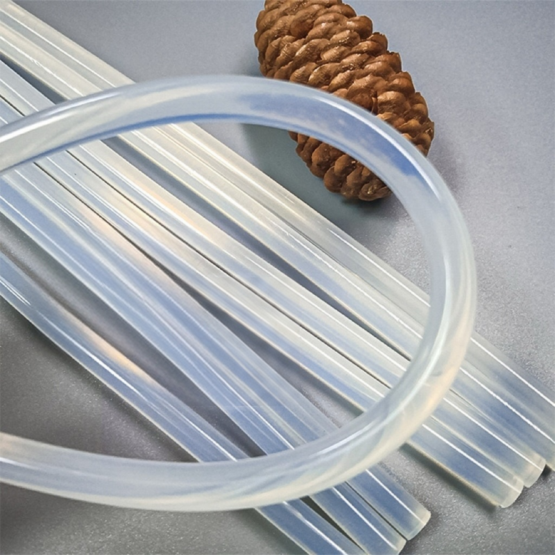 Hot melt adhesive sticks are environmentally friendly, transparent, high-viscosity, and have a high heat capacity. eva hot melt adhesive strips are available in bulk, ranging from 7mm to 11mm details Picture
