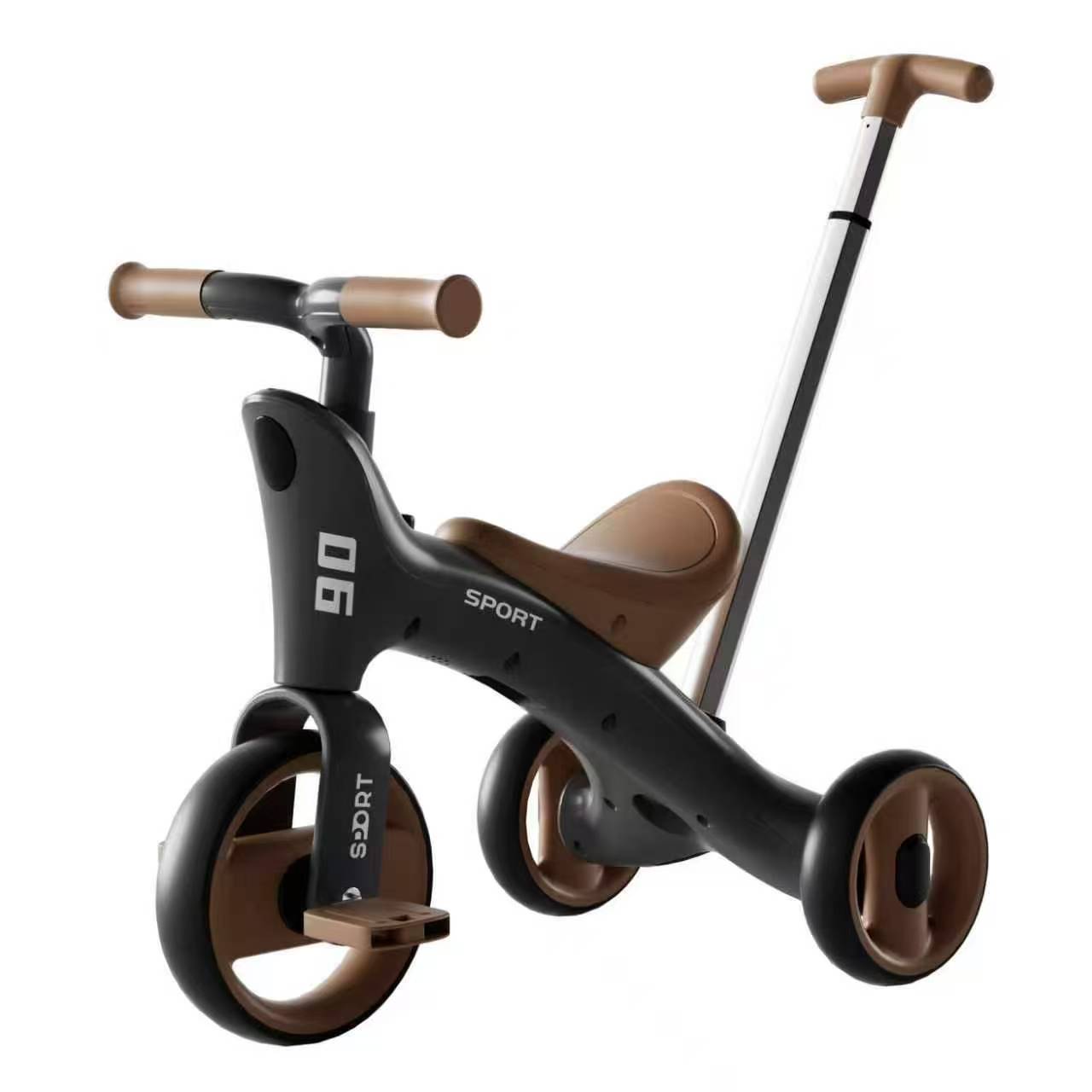 Pink children's three-wheeled balance scooter, electric folding children's balance scooter details Picture
