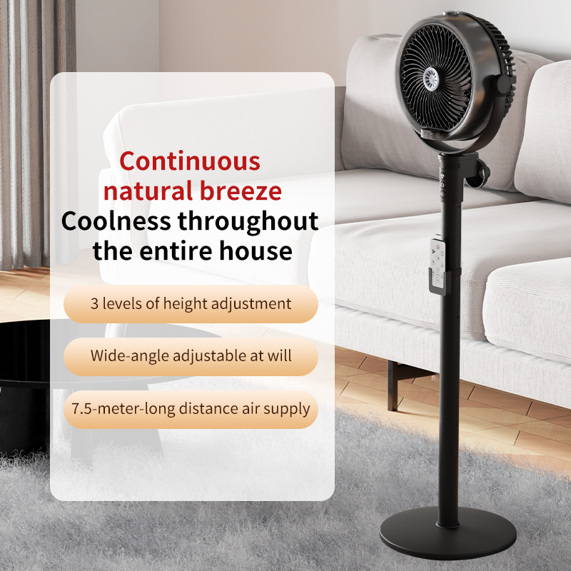 The new FA6 humidifying spray floor fan with dual spray, high-end brushless motor, 12-speed oscillating function, electric fan and circulating fan is a cross-border bestseller details Picture