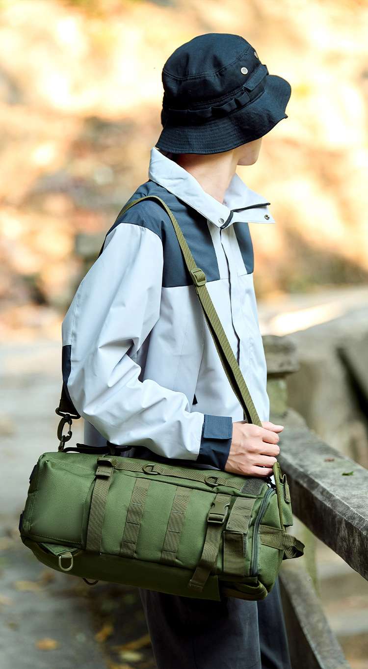 Lure bag: Outdoor large-capacity multi-functional hiking backpack, sports bag, travel bag, fishing bag, crossbody bag, commuter backpack, lure bag detail image 16