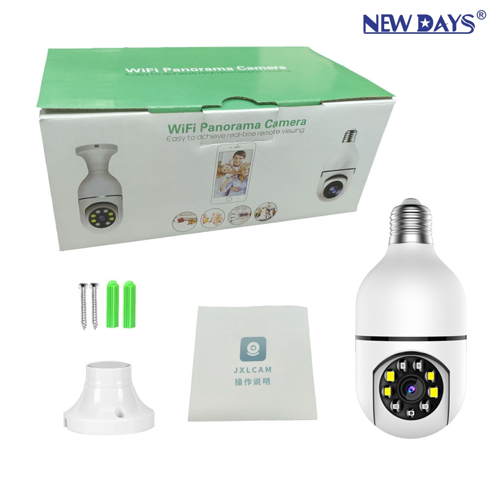 The new cross-border smart wireless monitoring system of NEWDAYS brand features a high-definition night vision camera for lighting and a remote outdoor security voice intercom WIFI camera Item Picture