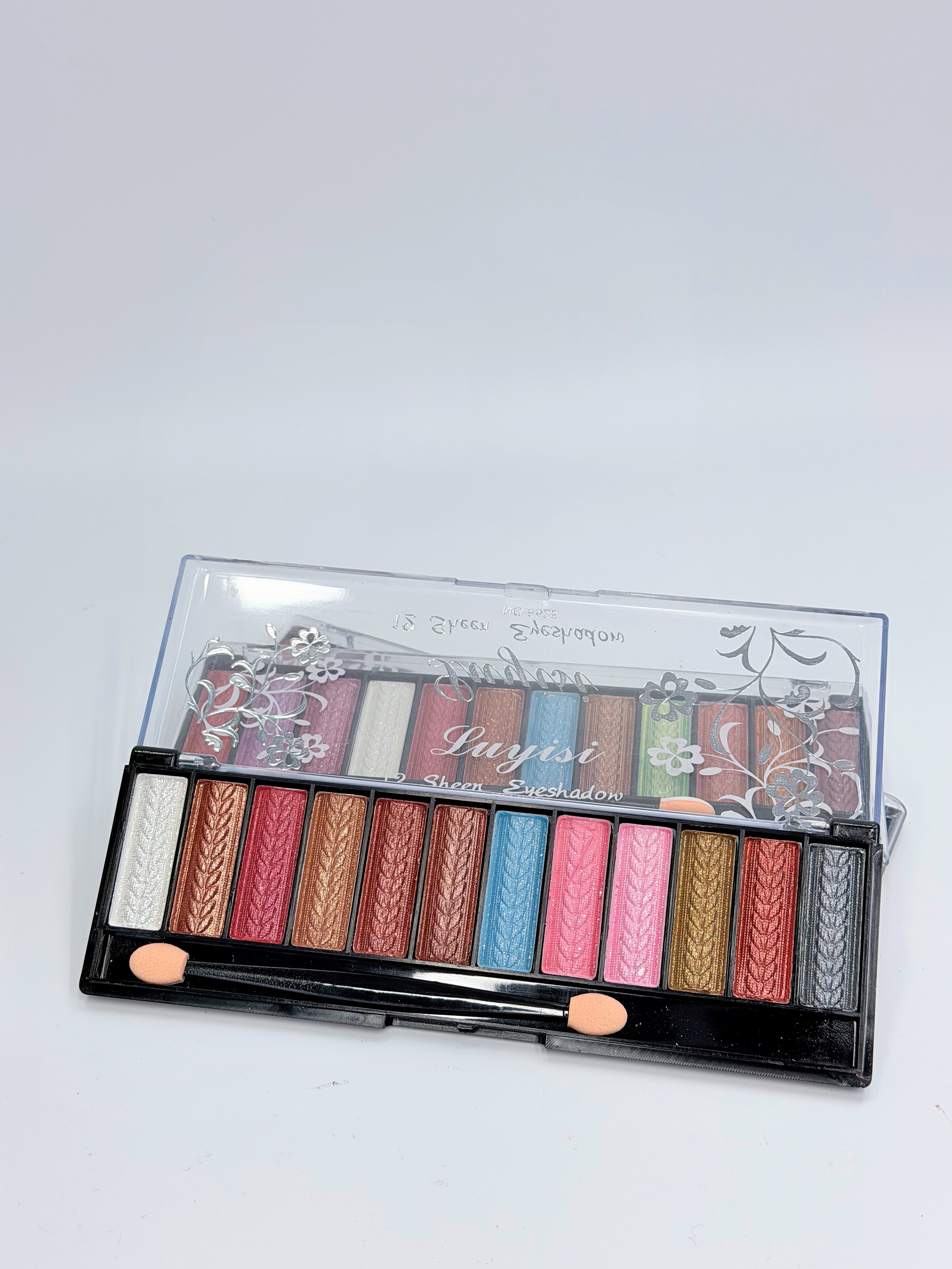 Cross-border eyeshadow IHUDABEAUTYI wheat ear Eyeshadow 12-color eyeshadow powder box, fine powder quality, professional makeup export Specification drawing