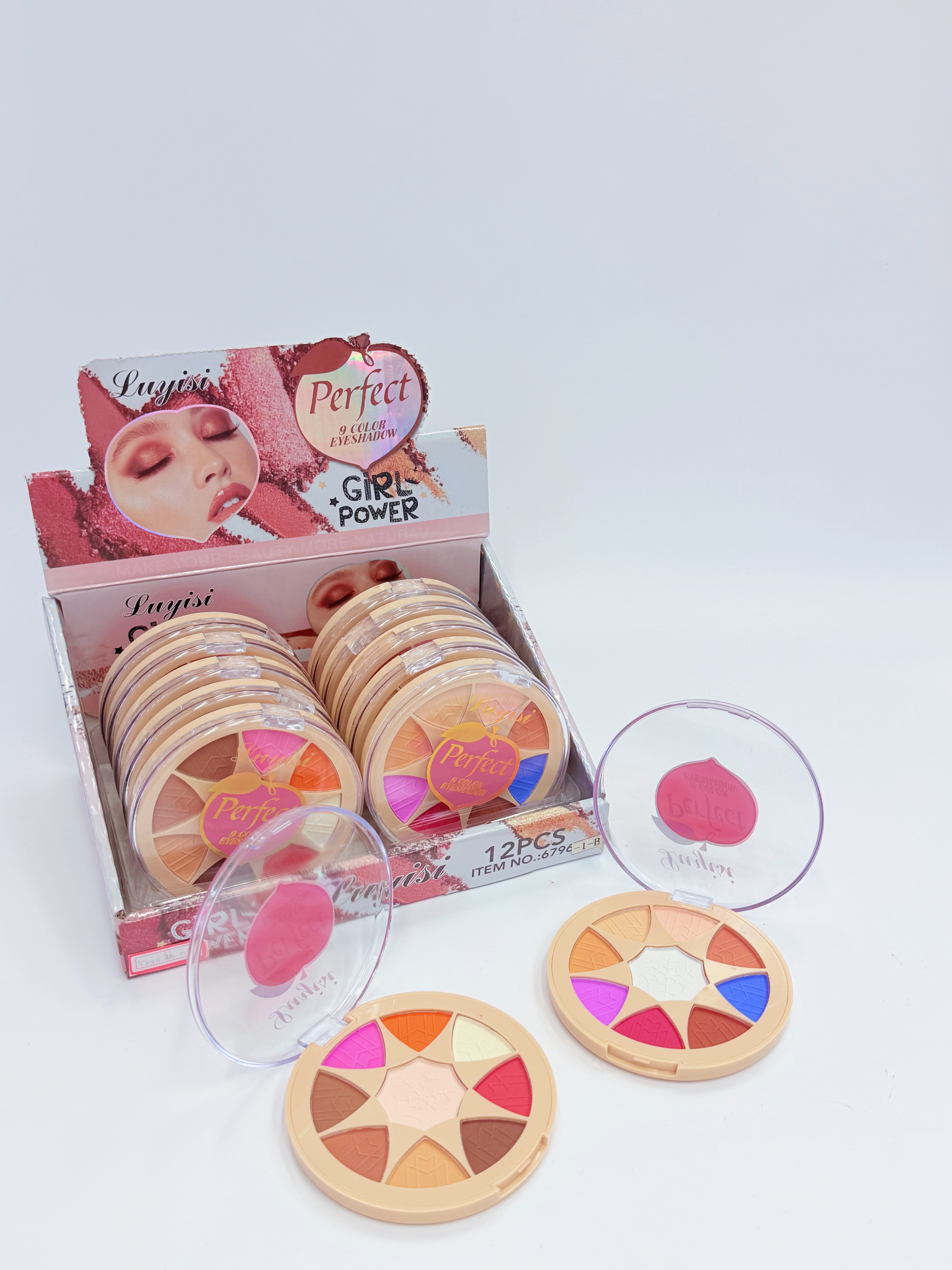 Makeup set, makeup plate, cosmetics, eyeshadow plate, makeup box, eye makeup, color series Specification drawing