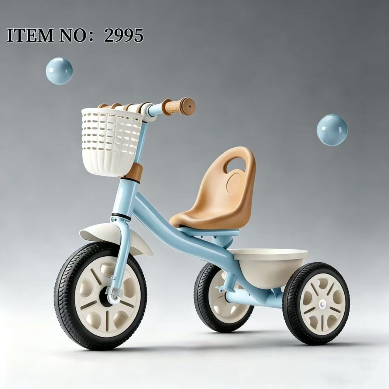 The main body of the pink children's tricycle can accommodate people. It is a children's car, an electric tricycle for children, and a toy car details Picture