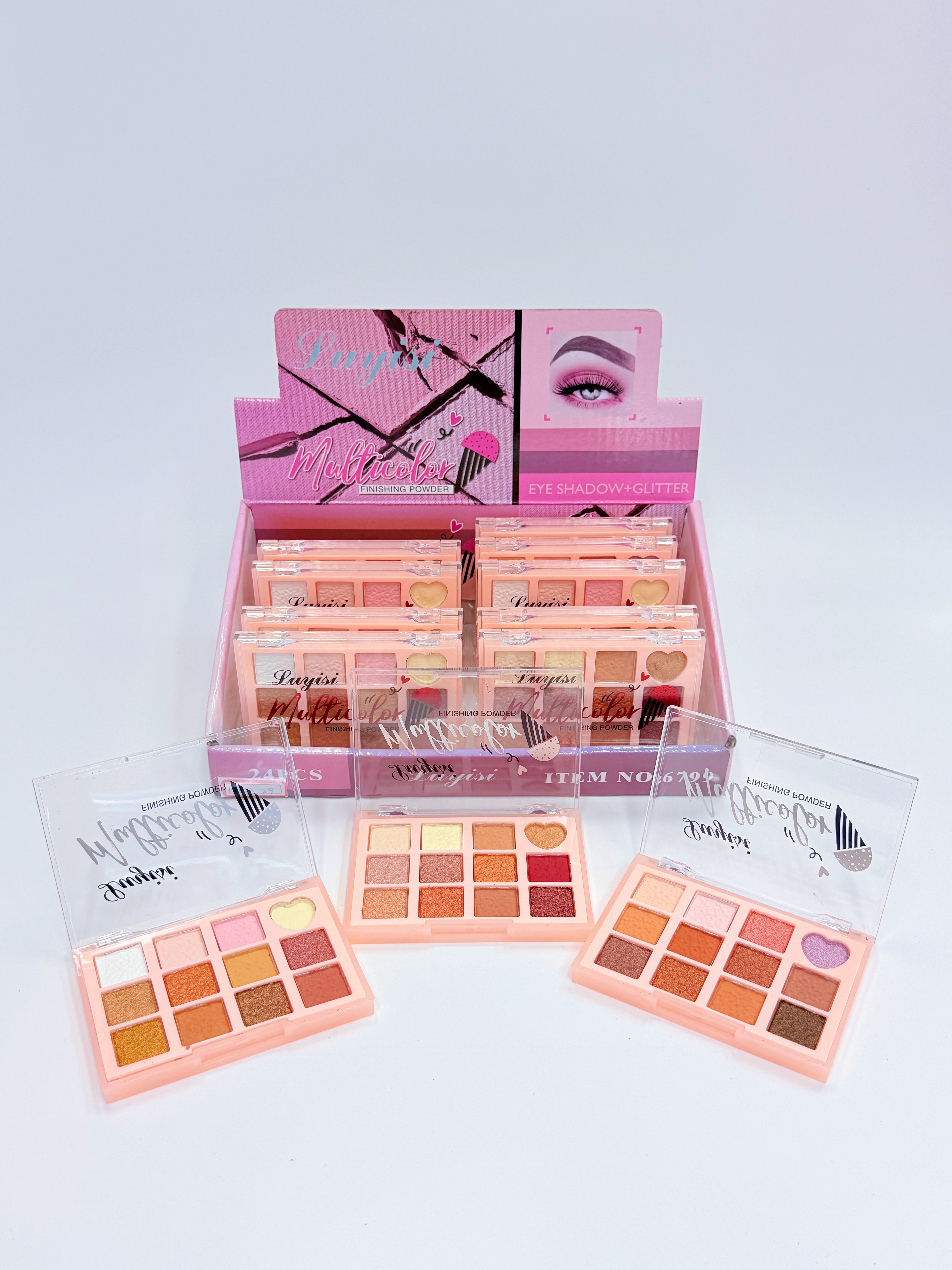 Makeup set, beauty products, 12-color eyeshadow palette, makeup box, eye makeup cosmetics details Picture