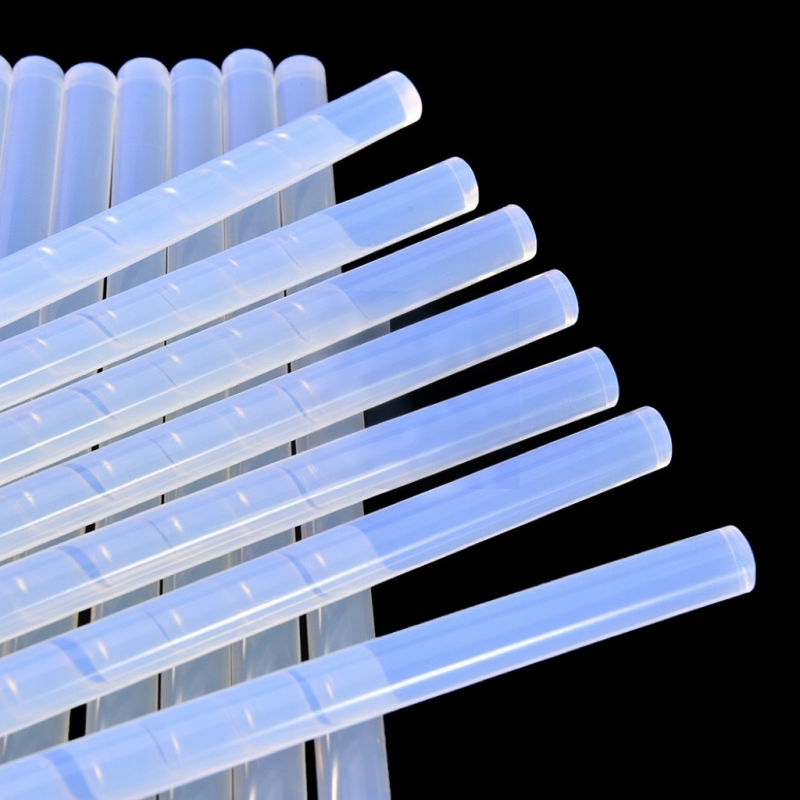 Hot melt adhesive sticks are environmentally friendly, transparent, high-viscosity, and have a high heat capacity. eva hot melt adhesive strips are available in bulk, ranging from 7mm to 11mm Application Scenario
