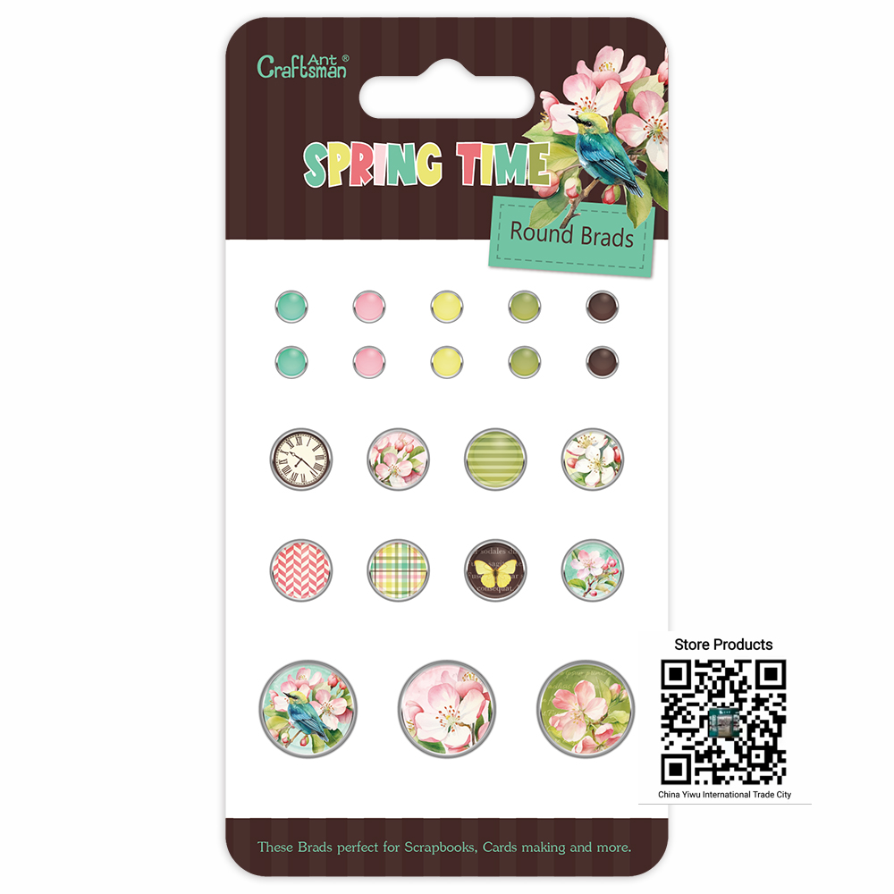 Journal /scrapbook/ Card /diy Gift Decoration Spring Series Two-legged Nail Curved Head Nail Set full figure