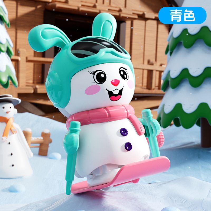 上链玩具滑雪兔子产品图