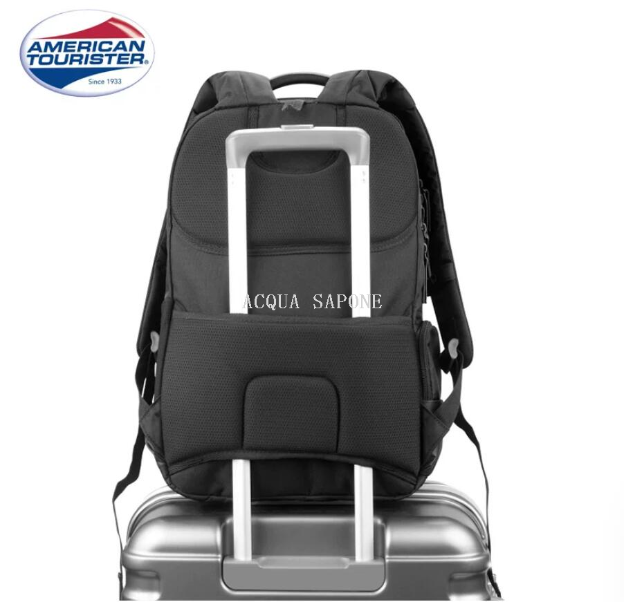 Free shipping! American Travel Backpack for Business Men and Women, 15/17-inch large capacity student bag AY1 details Picture