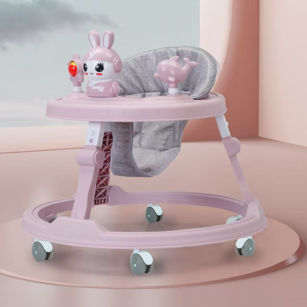 babycare婴儿学步车画画女孩童车母婴用品遛娃神器