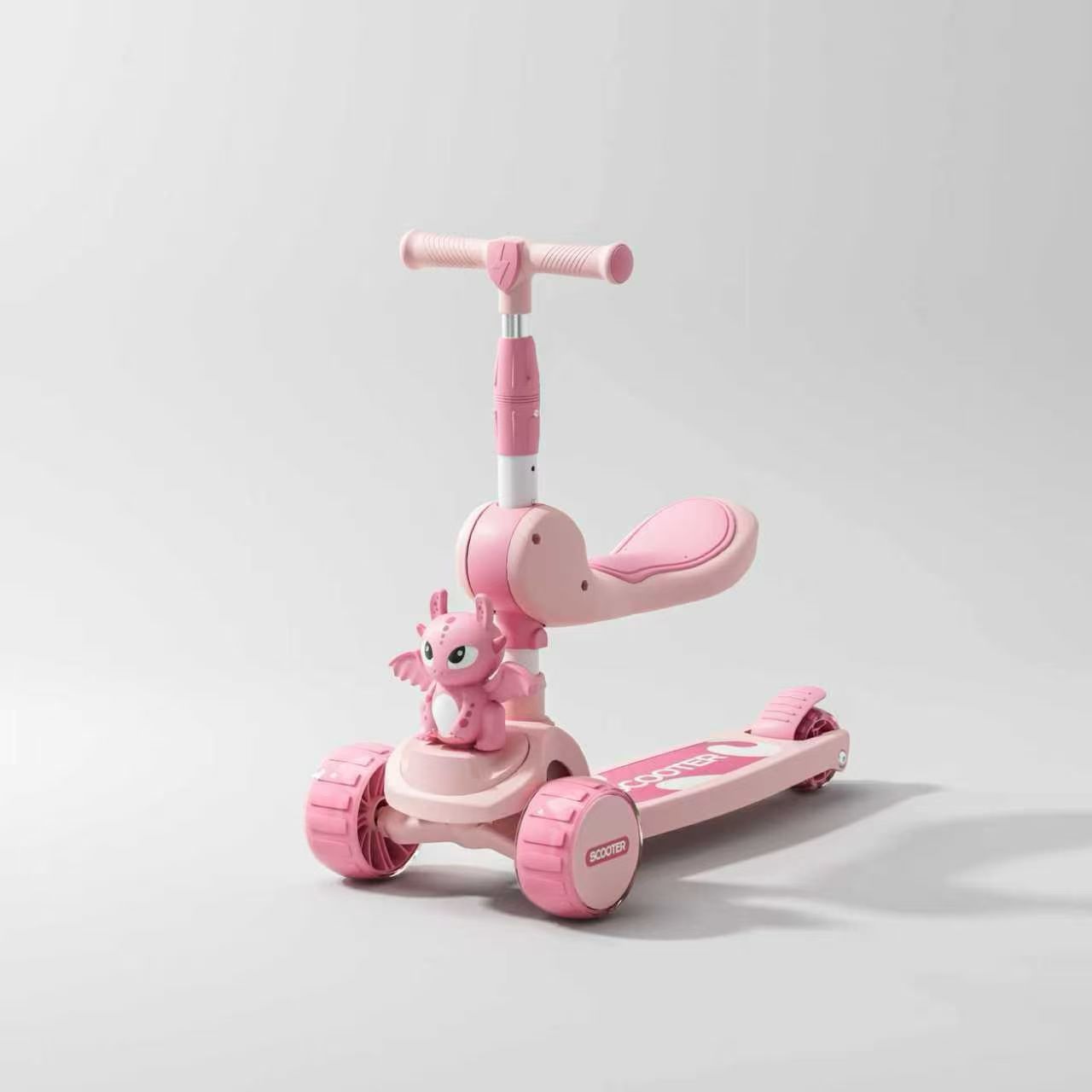 Purple children's multi-functional scooter, baby products, outdoor toys, genuine cross-border products Specification image