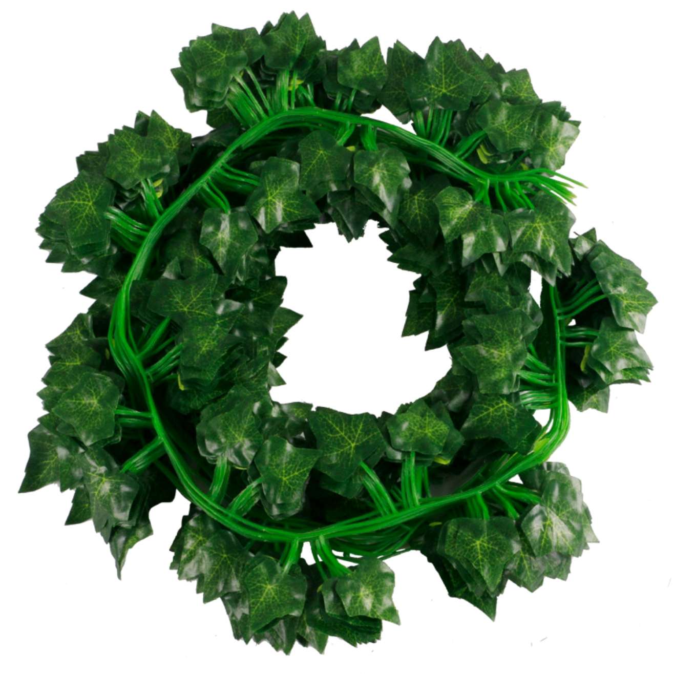 Wicker artificial flower branch accessories, outdoor door decorations, fence decorations, 72-leaf wicker green detail image 3