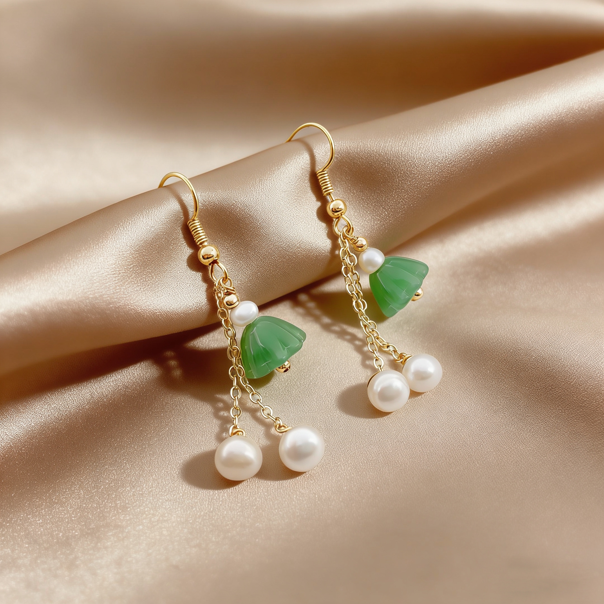 A pair of long and elegant agate earrings, ear strings, silver stud earrings, women's fashionable earrings, women's accessories, women's fashion