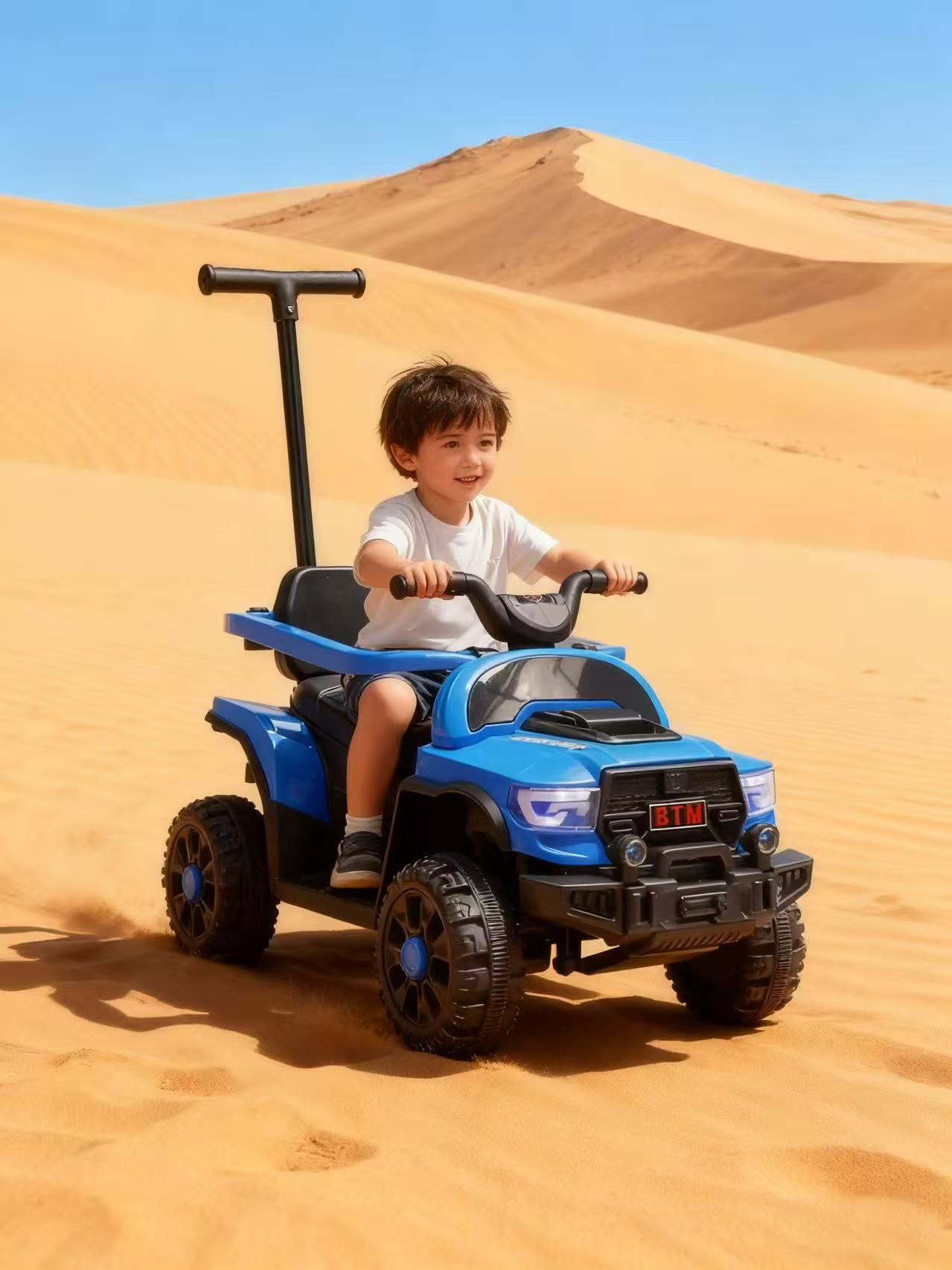 Pink children's electric bikes, four-wheeled vehicles, children's strollers, children's cars, children's beach buggies, dual-drive male and female baby strollers, baby electric strollers, remote control strollers, children's electric off-road vehicles, children's cars, four-wheeled vehicles, can seat people Application Scenario