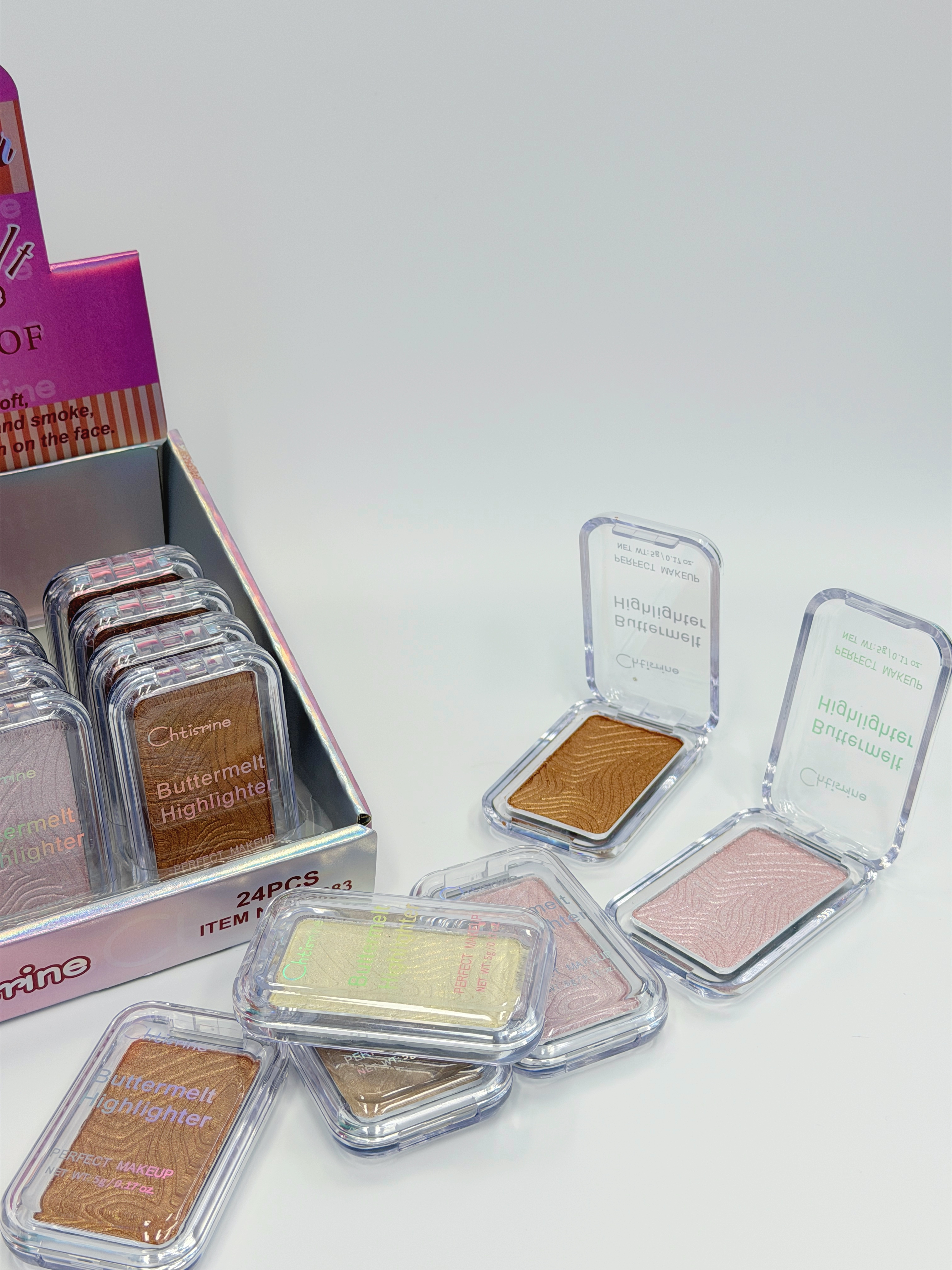 Cross-border eyeshadow IHUDABEAUTYI NYX high-gloss powder fine professional makeup export details Picture