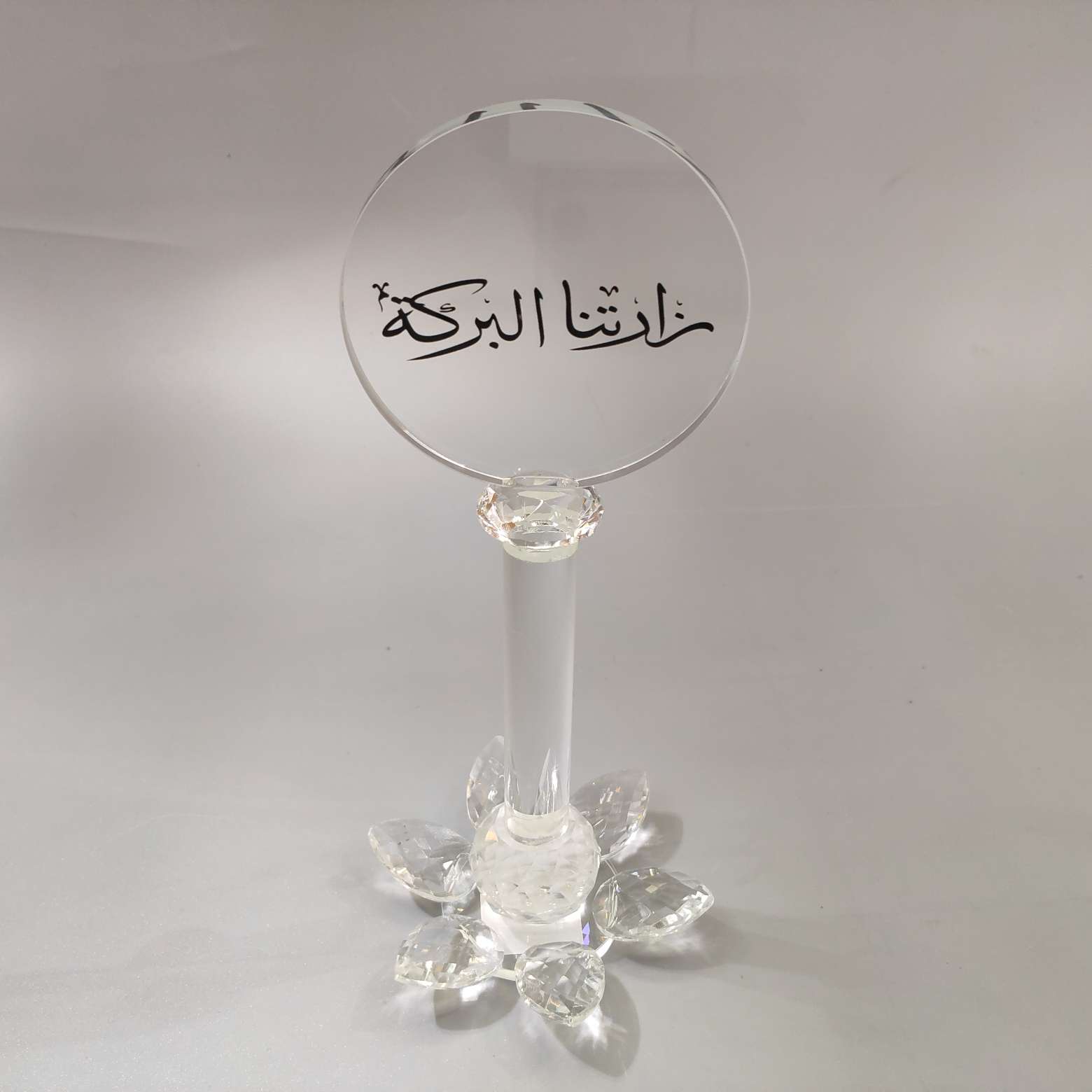 水晶摆件装饰莲花摆件水晶工艺品装饰品