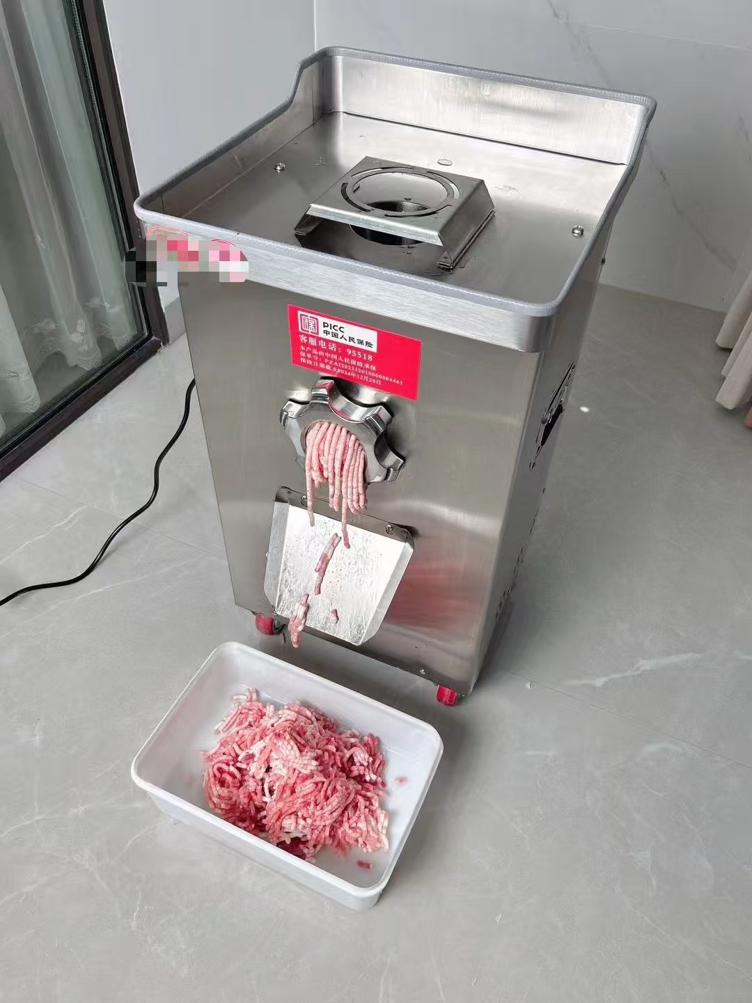 不锈钢绞肉机切片机切片器手动蒜蓉机烧烤工具烤肠早餐机详情1