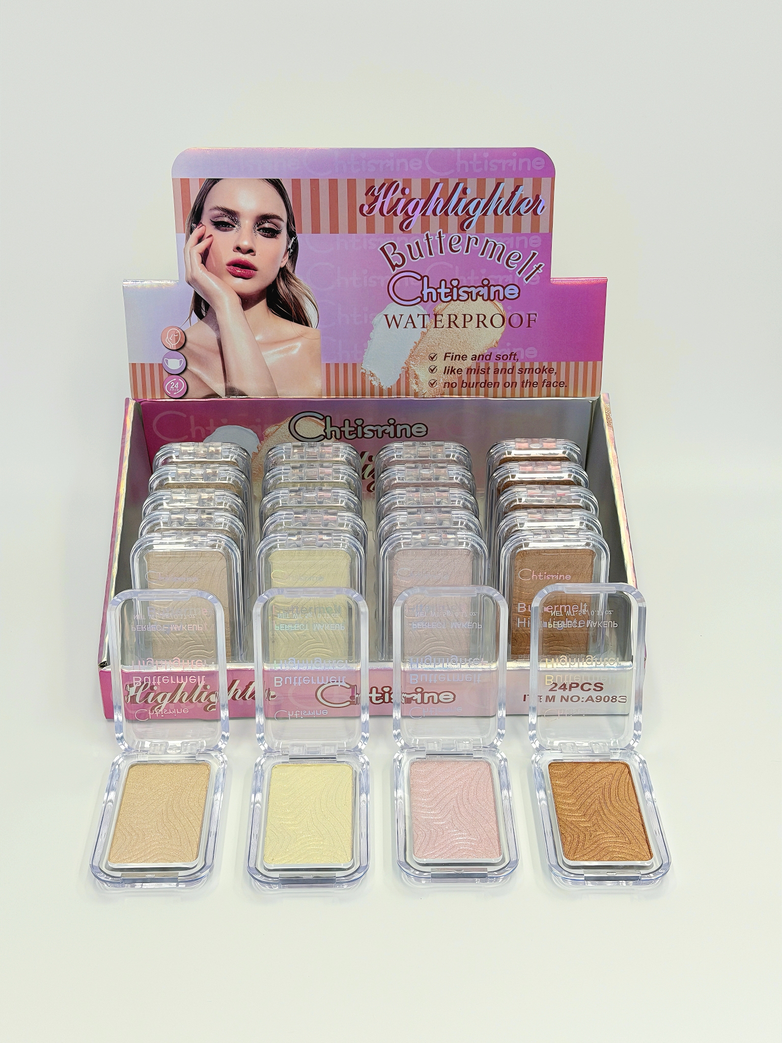 Cross-border eyeshadow IHUDABEAUTYI NYX high-gloss powder fine professional makeup export full figure